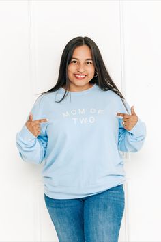 cute and cozy mom sweatshirts. being a mom doesn't mean tossing your style out the window! dress in the color and look you love, while representing motherhood in style. click the link to shop it now! Being A Mom, Graphic Apparel, Mom Sweatshirt, Mom Style, The Window, Hydrangea, Sweatshirts, Color, Being A Mum