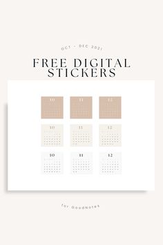 the free digital stickers are available for everyone to use on their phone or tablet