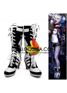 Suicide Squad Harley Quinn Movie Cosplay Shoes Harley Quinn Movie, Harley Quinn Shoes, Movie Cosplay, Female Clown, Harley Quinn Artwork, Jordan Shoes Girls, Harley Quinn Cosplay, Cosplay Shoes, Joker And Harley Quinn