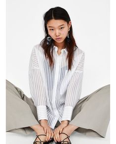 Collection-SALT LAKE-WOMAN | ZARA United Kingdom Shoot Inspiration, Formal Style, Zara United States, Striped Shirt, Women's Blazer, Womens Shirts, Long Sleeve Blouse, Zara, Blazer