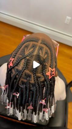 Back To School Hairstyles For Toddlers, Braids For Black Kids Girl Hairstyles, Kids Tribals With Knotless Braids, Kid Braided Styles, Lil Black Girls Braided Hairstyles, Toddler Box Braids, Little Black Girls Hairstyles Braids, Braid Ideas For Kids, Fulani Braids On Little Kids