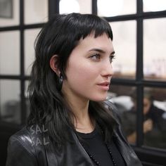 46 Ideas for Haircuts With Bangs You'll Want to Copy Black Haircut Styles, Micro Bangs, Textured Bangs, Edgy Haircuts, Short Hair With Bangs, Haircuts With Bangs