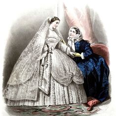 "Beautiful Hoop Skirt Bridal gown from the 1860's. Not only the hoop, but layers and ;layers of petticoats. Make room on the dance floor! Cards are printed on Warm White 80 lb cover stock and come with matching envelopes. They come in three sizes- 3.5\" x 5\" when folded, 4.5\" x 5.5\" when folded, and 5\"x 7\" when folded. They can be ordered in ten packs and you can ad your own message to them. They make great invitations or announcements and can be framed as well. All images are taken from pu Victorian Wedding Dress With Cancan, Victorian Wedding Dress With Attached Cancan, Wedding Victorian Dress With Cancan, Victorian Petticoat For Costume, Vintage Victorian Wedding Dress In Crinoline, Vintage Crinoline Victorian Wedding Dress, Vintage Victorian Wedding Dress With Crinoline, Victorian Wedding Petticoat With Cancan, Victorian Wedding Petticoat With Attached Cancan