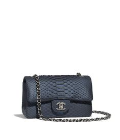 Chanel Classic Flap Bag, Python Bags, Bag Chanel, Classic Flap Bag, Chanel Official, Chanel Official Website, Classic Handbags, Chanel Fashion, Chain Shoulder Bag