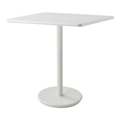 a white square table on a white background