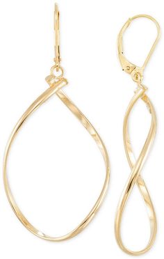 Italian Gold Polished Twist Illusion Drop Earrings in 14k Gold Gold Jewellry, Mens Gold Jewelry, Gold Jewelry Necklace, Easter Shopping, Gold Jewelry Indian, Jewelry Photography, Ruby Diamond, Gold Polish, Boot Shoes Women