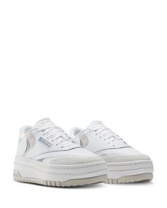 Reebok Women's Club C Extra Platform Sneakers Club C, Reebok Women, Sneakers Online, Platform Sneakers, Platform Heels, Sneakers White, Low Top, Top Sneakers, White Blue