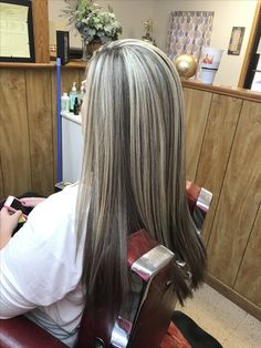 Blonde Hair With Brown Streaks, Brown With Silver Highlights, Different Hair Lengths, Gorgeous Hair Color, Hair Streaks, Brown Hair With Blonde Highlights, Long Hair Color, Beautiful Hair Color