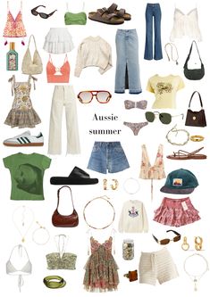 Summer Clothes Australia, 2024 Clothing Aesthetic, Australian Fashion 2024, Summer Outfits 2023 Australia, Aussie Fashion Summer, Summer 2034 Outfits, Outfit Ideas Australia, Shein Europe Outfits, Australian Vacation Outfits