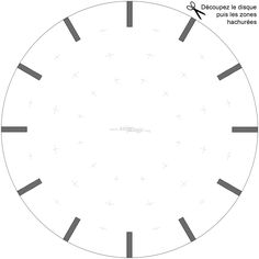 a drawing of a clock face with arrows pointing in different directions