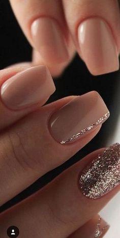 Shiny Nails Designs, Nagel Design, Short Square Nails, Shine Nails, Her Nails, Neutral Nails, Orange Nails, Lion Tattoo, Chic Nails