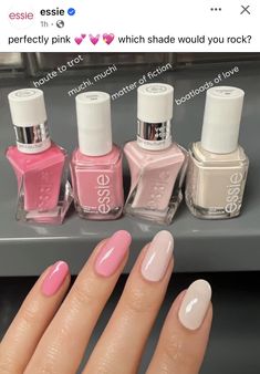 Opi Rose Colors, Opi Neutral Pink Nail Polish, Essie Pastel Colors, Essie Hi Maintenance, Essie Pale Pink Polish, Opi Light Pink Nail Polish, Essie Nail Polish Pink, Essie Pink, Essie Nail Polish Light Pink