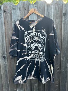 Shirt is very gently worn. Super soft and medium weight. Sz. 3XL Please feel free to ask any questions before purchasing. Man In Black, Handmade Shirts, Black Tie Dye, Johnny Cash, Tie And Dye, Black Tie, Medium Weight, Black Men, Batik