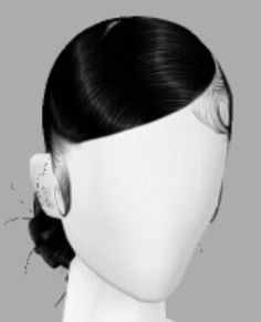 Sims 4 Slick Bun, Sims 4 Slicked Back Hair, Sims 4 Slick Back Hair, Sims Hair Ponytail, Virtual Hairstyles Curly, Imvu Hairstyles Ideas, Sims 4 Black Hair Ponytail, Imvu Hair