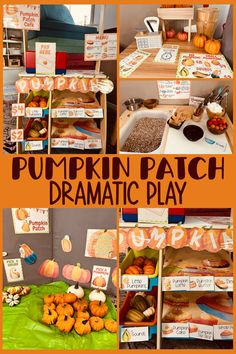 pumpkin patch dramatic play is perfect for the little ones to learn how to make it