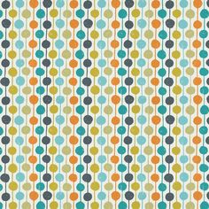 an abstract pattern with circles and dots in blue, green, orange and yellow colors