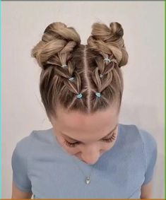 #hair #haircut #hairstyles #haircolor #haircare #hairgoals #hairstylesformen #hairstylesforthinhair #hairstylesforthinhairlong #curlyhaircare #curlyhairideas #curlyhairproducts #curlyhairroutine #curlyhairhacks #curlyhairgoals #straight #fahsion #fashionista Easy Braided Space Buns, Wedding Space Buns, How To Do Space Buns, Half Up Half Down Space Buns, Braids With Space Buns, Space Buns Long Hair, Graduation Party Finger Food Ideas, Easy Hairstyles With Braids, Space Buns Braids