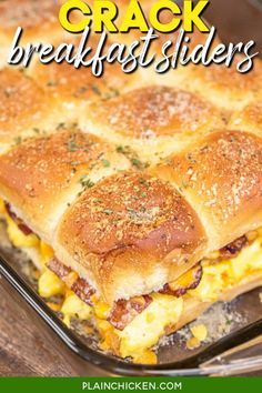 Breakfast Sliders, Breakfast Slider, Bacon Egg And Cheese, Slider Recipes, Bacon Egg, Breakfast Recipes Casserole, Breakfast Brunch Recipes, Breakfast Time, Best Recipe