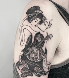 Ukiyoe Tattoo, Small Japanese Tattoo, Japanese Style Tattoo, Japanese Back Tattoo, Country Tattoos, Geisha Tattoo, Tattoo Portfolio, Horror Tattoo, Style Tattoo