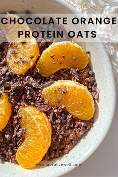 Dark Chocolate Orange Protein Oats Stop Sugar Cravings, Protein Oats, Dark Chocolate Orange, Chocolate Dipped Fruit, Protein Oatmeal, Orange Chocolate, Chocolate Oatmeal, Hidden Veggies, Healthy Gluten Free Recipes