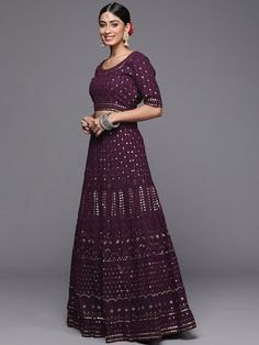 Burgundy embroidered lehenga choli with dupatta, thread workBurgundy embroidered unstitched blouse, three-quarter sleeves, burgundy embroidered semi-stitched lehenga, flared hemBurgundy embellished dupatta, taping border Purple Floor-length Chikankari Embroidery Sharara, Purple Floor-length Chikankari Embroidered Sharara, Purple Chikankari Embroidered Floor-length Sharara, Semi-stitched Burgundy Sets For Festive Occasions, Burgundy Semi-stitched Sets For Festive Occasion, Festive Semi-stitched Burgundy Set, Bollywood Style Festive Burgundy Sets, Festive Bollywood Sets In Burgundy, Festive Bollywood Burgundy Sets