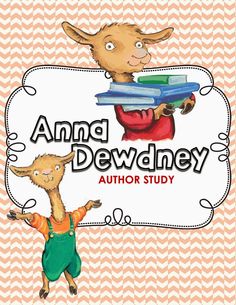 an animal with books on it's back and the words, amanda dewney author study