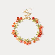 Trendy Adjustable Fruit Design Jewelry, Adjustable Sweet Jewelry, Casual Jewelry With Fruit Design For Gifts, Trendy Berry Colored Jewelry For Gifts, Trendy Berry-colored Jewelry For Gift, Trendy Berry-colored Jewelry Gift, Casual Fruit Design Jewelry Gift, Berry Bracelet, Berry Jewelry