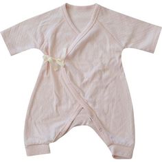 Soft Pink Pointelle Baby Kimono Onesie, Pink - Dodo Banana Rompers | Maisonette Summer Cotton Sleepwear For Babies, Soft Cotton Onesie For Bedtime, Soft Cotton Bedtime Onesie, Cotton Onesie For Sleep, Soft Cotton Onesie For Sleep, Banana Shop, Kimono Onesie, Baby Kimono, Kimono Wrap