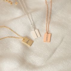 Personalized Name Tag Necklace,Roman Numerals Necklace,Engraved Name Necklace,Text Tag Gift for Sister,Dainty Jewelry for Mom,Custom Tag ✺ Shop Link:(Click here to see more gift you want,There is always one you are satisfied with) https://www.etsy.com/au/shop/DesignNecklace99?ref=seller-platform-mcnav ✺ Best Gift This name necklace is the best gift for your favorite person on Christmas, Thanksgiving, anniversaries, birthdays, Mother's Day, Father's Day. ✺ Details Length: 14"/ 16"/ 18"/ 20"/ 22" Rectangular Birth Flower Necklace As Gift, Minimalist Rectangular Jewelry For Valentine's Day, Personalized Rose Gold Necklace With Square Pendant, Personalized Rectangular Rose Gold Necklace, Minimalist Rectangular Valentine's Day Jewelry, Customized Rose Gold Necklace As A Gift For Her, Rectangular Adjustable Charm Necklaces For Gifts, Dainty Rose Gold Necklace With Rectangular Pendant, Dainty Rectangular Charm Necklaces For Gifts