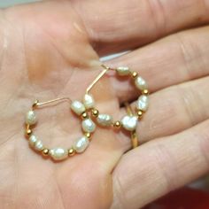 14k Gold Seed Pearl And Gold Bead Earrings. Next Day Shipping. Trying To Raise $ For The Dentist, So Please Check Out My Closet To Get A Deal On Bundles. Gold Bead Earrings, The Dentist, Seed Pearl, Bead Earrings, Earrings Color, Gold Beads, Beaded Earrings, Seeds, Pearl Earrings