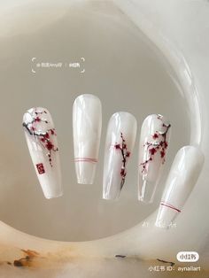 China Nails, Fake Nails Designs, Anime Nails, Blush Nails, Pretty Gel Nails, Kawaii Nails, Nail Designs Glitter, Funky Nails