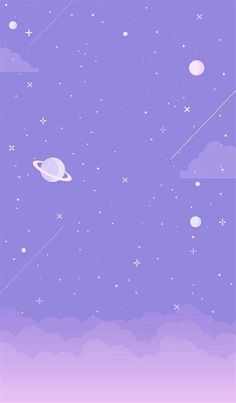 an image of the sky with stars and planets in it, as well as clouds