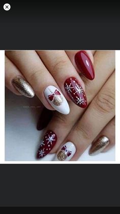 New Years Eve Nails, Christmas Gel, Festival Nails, Xmas Nails, Christmas Nail Designs