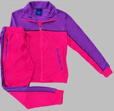 This women's 2-piece fashion tracksuit features a full track jacket and jogger track pants. Stay stylish and comfortable with this versatile jumpsuit, perfect for workouts or casual wear. Made with high-quality tracksuit materials, this tracksuit provides a flattering fit and long-lasting wear. Upgrade your wardrobe with this fashionable and functional 2-piece matching set. About this item1. Full Zip up Track jacket with 2 zippered side pockets, and a stand collar2. Trimmed Jogger Track pants wi 2 Piece Jumpsuit, Pants Jumpsuit, Stylish Jumpsuit, Joggers Track Pants, Elastic Waistband Pants, Pink Jumpsuit, Stylish Jackets, Tracksuit Women, Tapered Pants