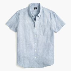 Best Casual Shirts, Cotton Shirts For Men, Button Down Shirt Mens, Summer Essential, J Crew Men, Weaving Process, Irish Linen, Chambray Shirt, Crew Shirt