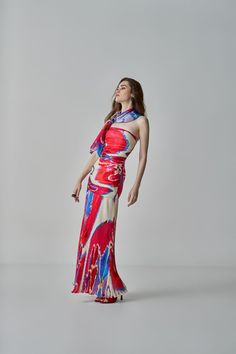 Ikat Inspired Print, Hand Micro Pleat Sleeveless Gown Materials used: Chiffon / Habutai Color: Pink/Red Product care: Dry clean only Jennifer Dress, Sleeveless Gown, Jumpsuit Jacket, Night Out Outfit, Co Ord Set, Dress Suits, Pink Red, Shirt Shop, Beautiful Dresses