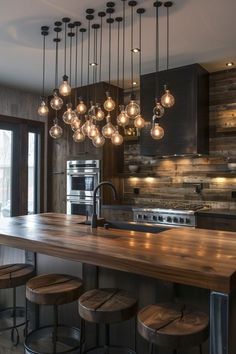 Kitchen Wallpaper Ideas, Modern Kitchen Trends, Diy Kitchen Lighting, Open Concept Kitchen And Living Room, Kitchen Lighting Ideas, Grey Kitchen Designs, New House - Kitchen, Kitchen Design Plans, Open Concept Kitchen