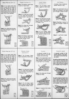 instructions on how to crochet