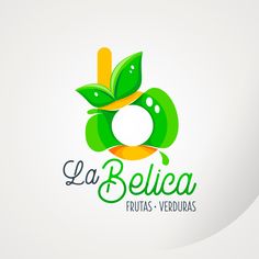 the logo for la belicaa fruits and venders, which has been designed to