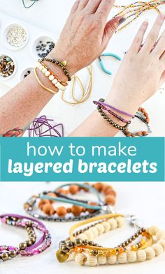 how to make layered bracelets