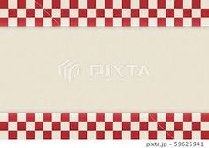 a red and white checkered tablecloth pattern with a place for the text on it