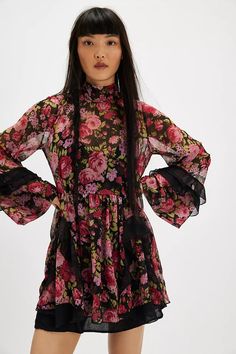 Noella Mini Dress | Free People Extra Dresses, Skirt Jumpsuit, Free People Dress, Small Bust, Boho Outfits, New Outfits, Dress Skirt, Sleeve Styles, Casual Dress