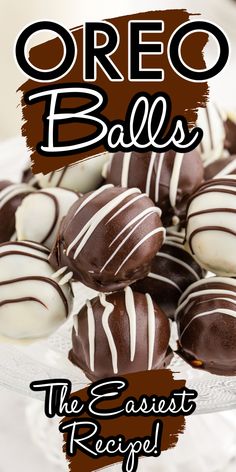 Oreo Balls Oreo Balls Recipe, Cream Cheese Oreo, Oreo Cookie Balls, Oreo Balls, Dessert Bites, Oreo Recipes, Cookie Ball, Oreo Truffles