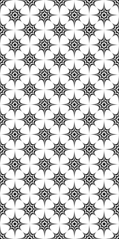 an abstract black and white pattern with wavy lines on the bottom, which are interlocked in circles