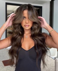 Rich Brunette Hair, Rich Hair Color, 360 Lace Frontal Wig, Rich Brunette, Ash Brown Hair, Brown Hair Inspo, Brown Hair Balayage, 360 Lace Wig, Balayage Brunette