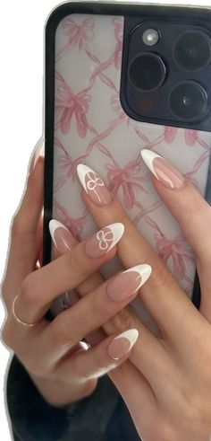 Bow Nail Designs, Simple Acrylic Nails