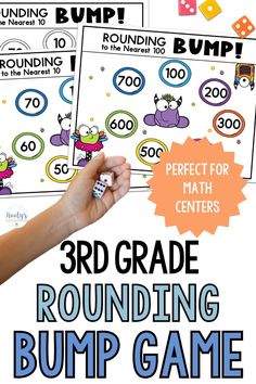 the 3rd grade rounding bump game is great for kids to practice numbers and counting skills