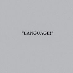 the words language are written in black and white