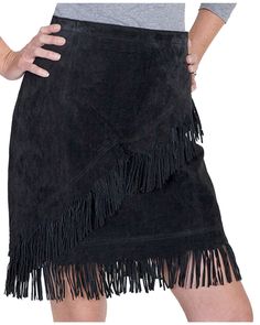 Kobler Leather Women's Yuma Fringe Suede Skirt | Boot Barn Suede Fringe Skirt, Western Style Outfits, Short Fringe, Western Wear For Women, Fringe Skirt, Suede Skirt, Suede Fringe, Skirts Online, Leather Fringe