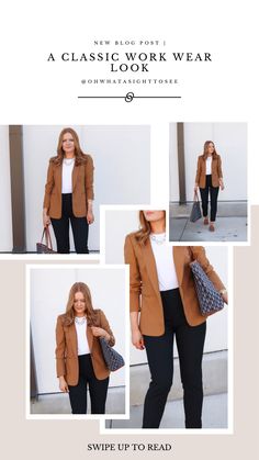 Work Athleisure, Women Work Outfits, Work Attire Women, Interview Outfits, Casual Work Attire, Business Attire Women, Office Casual Outfit, Simple Fall Outfits, Business Casual Outfits For Women